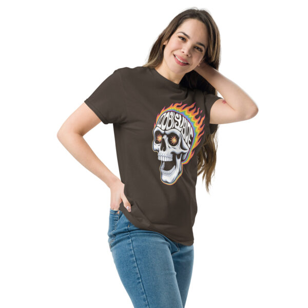T-Shirt Psychedelic Obey Skull – Schädel, Flammen