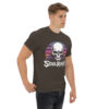 T-Shirt SOUL REAPER – Neon Sunset Skull, Synthwave Horror