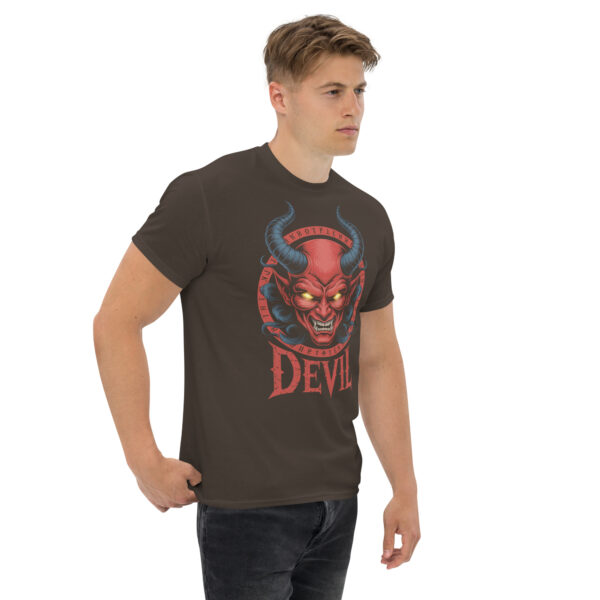 T-Shirt DEVIL Inferno – Horned Head, Occult Circle