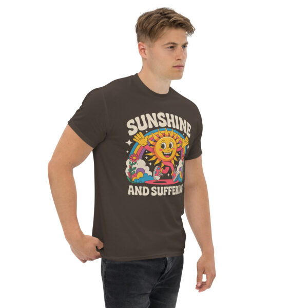 T-Shirt Sunshine and Suffering – Retro Sun