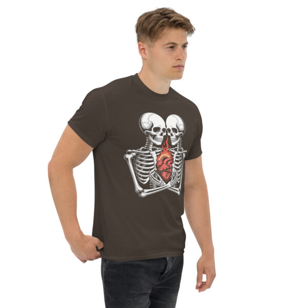 T-Shirt Flaming Heart Skeletons – Skelett, Herz