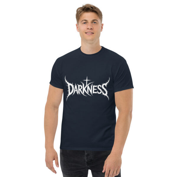 T-Shirt Düsterer Darkness Gothic-Text