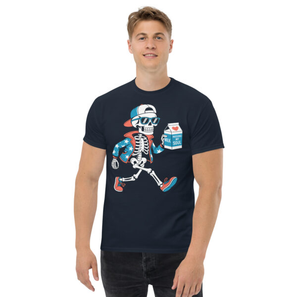 T-Shirt Missing My Soul Skater Skeleton Mil