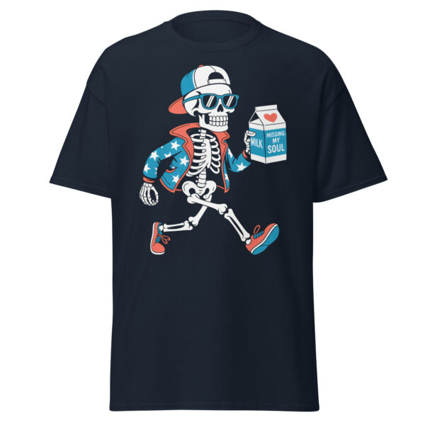 T-Shirt Missing My Soul Skater Skeleton Mil