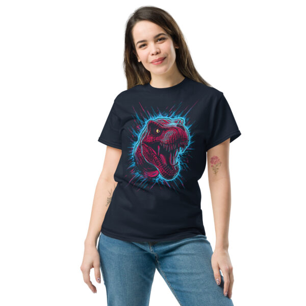 T-Shirt T‑Rex Neon Roar – Dinosaurier Shirt