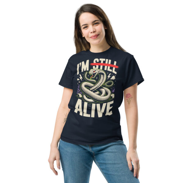 T-Shirt I’M STILL ALIVE Snake – Schlange Statement