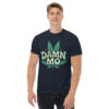 T-Shirt Cannabis DAMN MO – Leaf Bubble Font