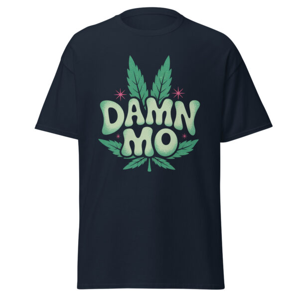 T-Shirt Cannabis DAMN MO – Leaf Bubble Font