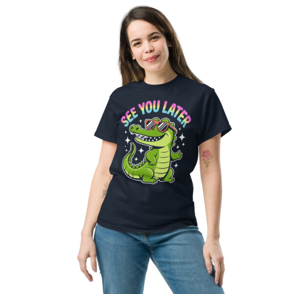 T-Shirt SEE YOU LATER Alligator – Retro Spruch Shirt, lustiges Krokodil