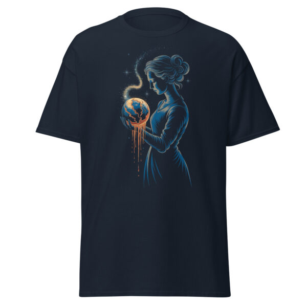 T-Shirt Earth in Her Hands – Melting Planet, Climate Art, Klima