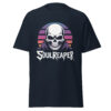 T-Shirt SOUL REAPER – Neon Sunset Skull, Synthwave Horror