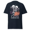 T-Shirt CREEPING LOVE ALIVE – Dancing Skeletons, Retro Horror Romance