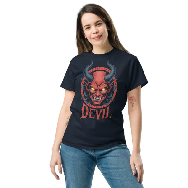 T-Shirt DEVIL Inferno – Horned Head, Occult Circle