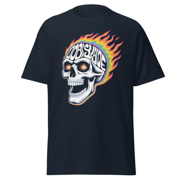 T-Shirt Flammenschädel Obey Slave – Streetwear, Totenkopf