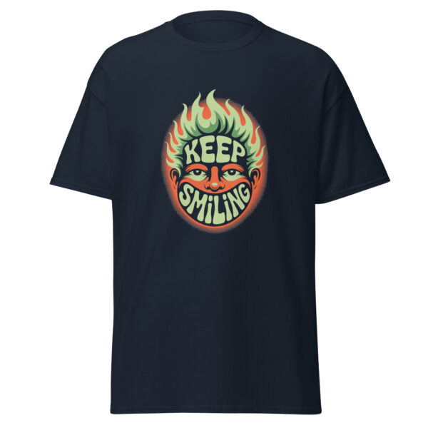 T-Shirt Keep Smiling Flame – Smiling, Retro