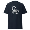 T-Shirt Skorpion Linienkunst Stärke Minimalismus