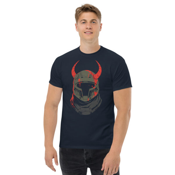 T-Shirt Kriegerhelm Hörner Wikinger Battle Stahl