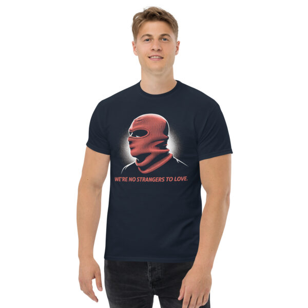 T-Shirt WE'RE NO STRANGERS TO LOVE Rickroll Internetkultur