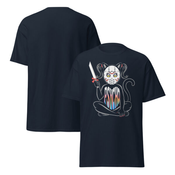 T-Shirt Psycho Kitty Kawaii – Regenbogen Horror Katze