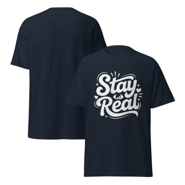 T-Shirt Stay Real – Handlettering Statement