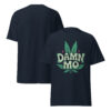 T-Shirt Cannabis DAMN MO – Leaf Bubble Font