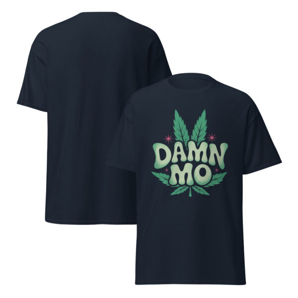 T-Shirt Cannabis DAMN MO – Leaf Bubble Font