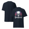 T-Shirt SOUL REAPER – Neon Sunset Skull, Synthwave Horror