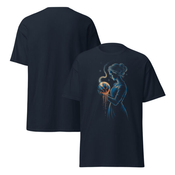 T-Shirt Earth in Her Hands – Melting Planet, Climate Art, Klima
