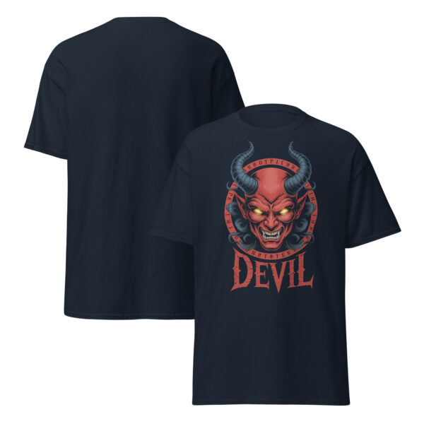 T-Shirt DEVIL Inferno – Horned Head, Occult Circle