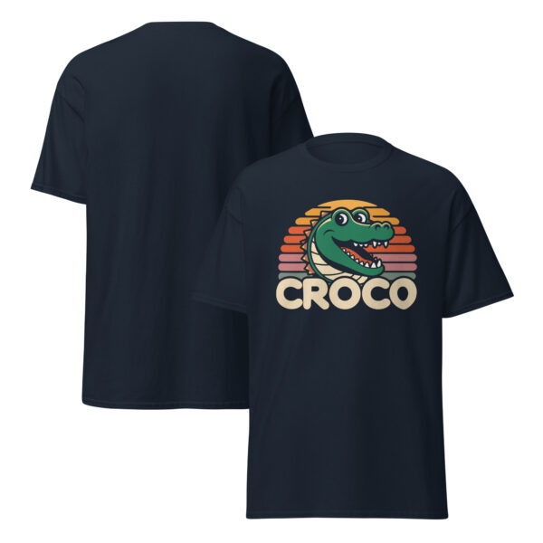 T-Shirt CROCO Sunset – Retro Gator Smile
