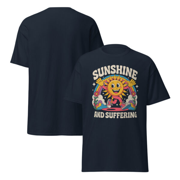 T-Shirt Sunshine and Suffering – Retro Sun