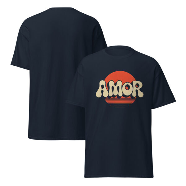 T-Shirt AMOR Sunset – Retro Love Statement