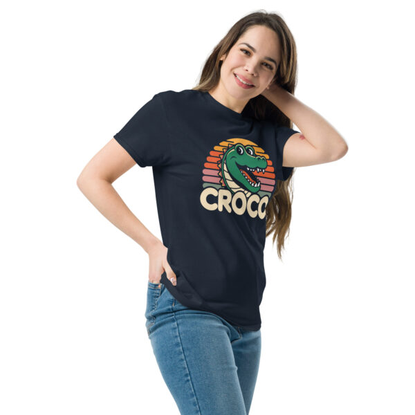 T-Shirt CROCO Sunset – Retro Gator Smile