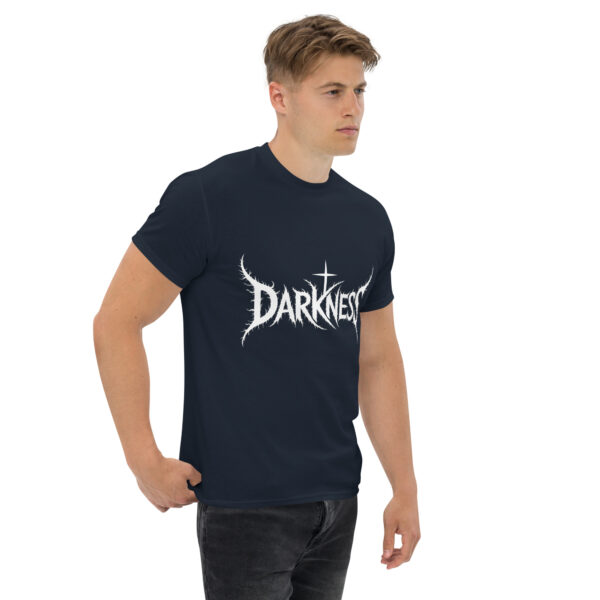 T-Shirt Düsterer Darkness Gothic-Text