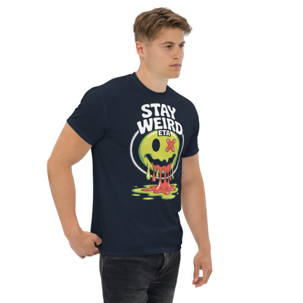 T-Shirt STAY WEIRD – Melting Smiley ETA, Slime Vibes
