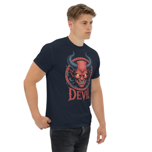 T-Shirt DEVIL Inferno – Horned Head, Occult Circle