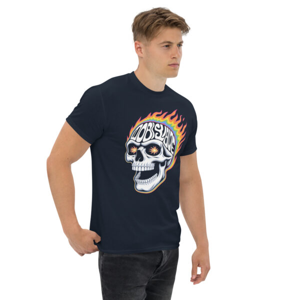 T-Shirt Flammenschädel Obey Slave – Streetwear, Totenkopf