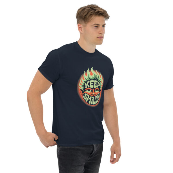 T-Shirt Keep Smiling Flame – Smiling, Retro