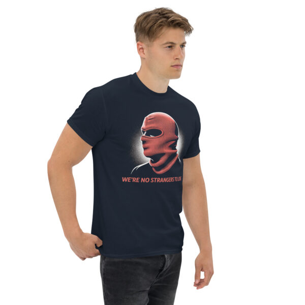T-Shirt WE'RE NO STRANGERS TO LOVE Rickroll Internetkultur
